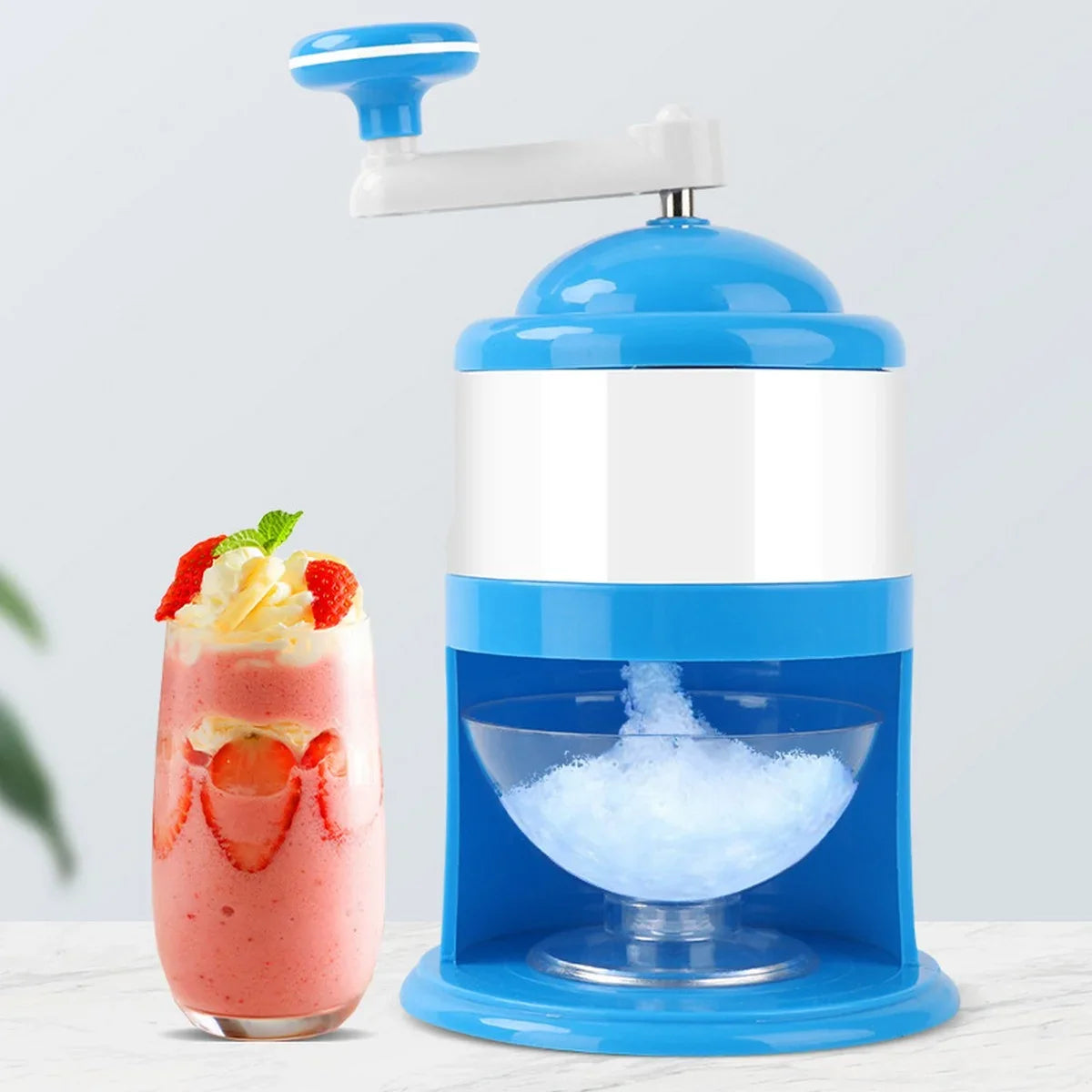 Manual Ice Crusher – Easy Grip Ice Shaver for Cold Drinks