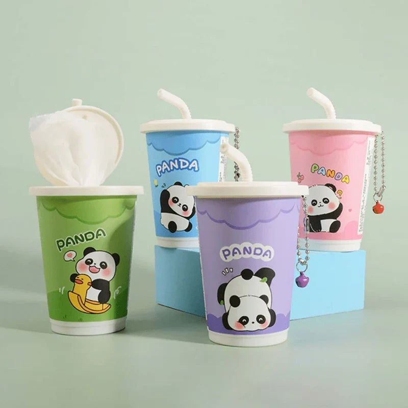 Panda Makeup Wipes Can for Travel and Everyday Use