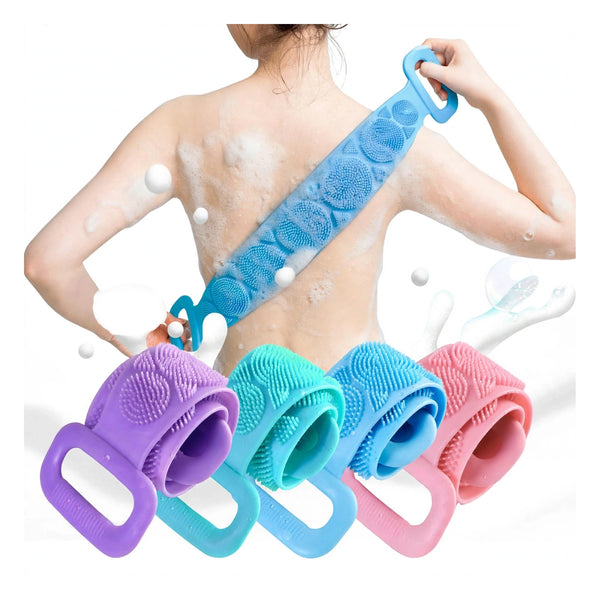Silicone Back Scrubber Belt | 70cm BPA-Free Body Exfoliation Bath Towel