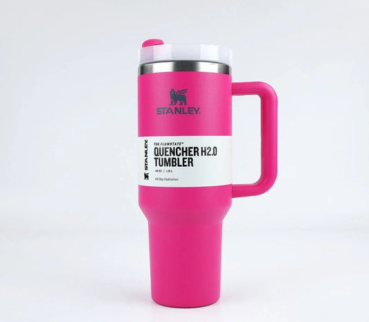 40oz Vacuum Insulated Tumbler with Straw – 1200ml Stainless Steel Travel Mug