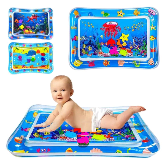 Premium Inflatable Baby Water Play Mat for Tummy Time & Sensory Play