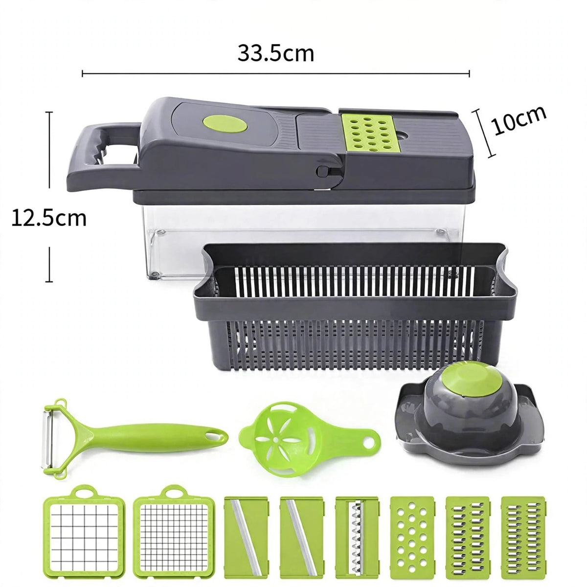 16 In 1 Vegetable Chopper, Dicer & Slicer With Storage Container