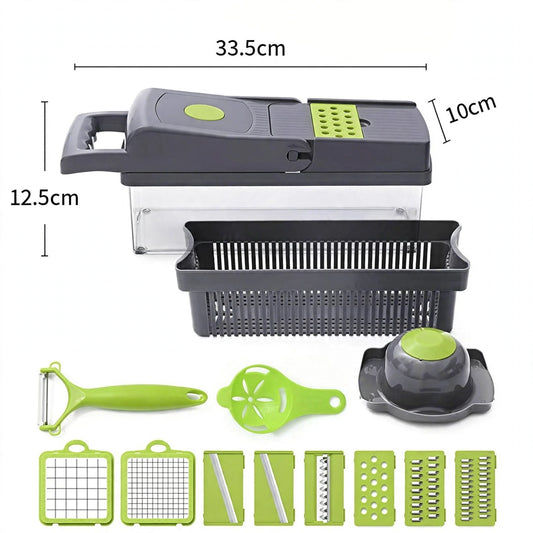 16 In 1 Vegetable Chopper, Dicer & Slicer With Storage Container