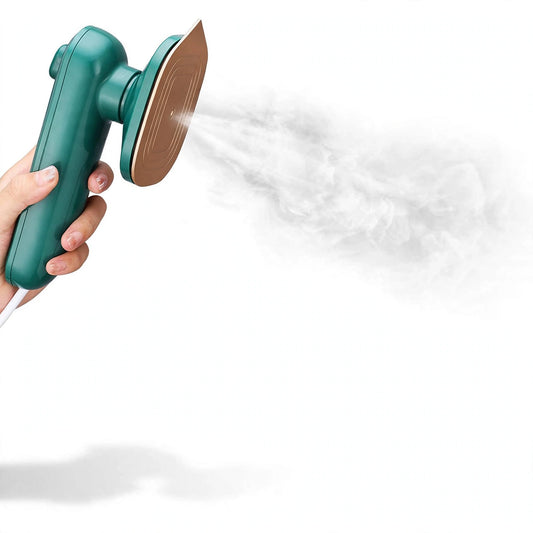 Portable Mini Electric Steam Iron - Handheld Garment Steamer for Travel & Home