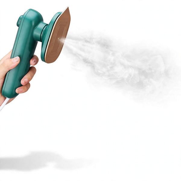 Portable Mini Electric Steam Iron - Handheld Garment Steamer for Travel & Home