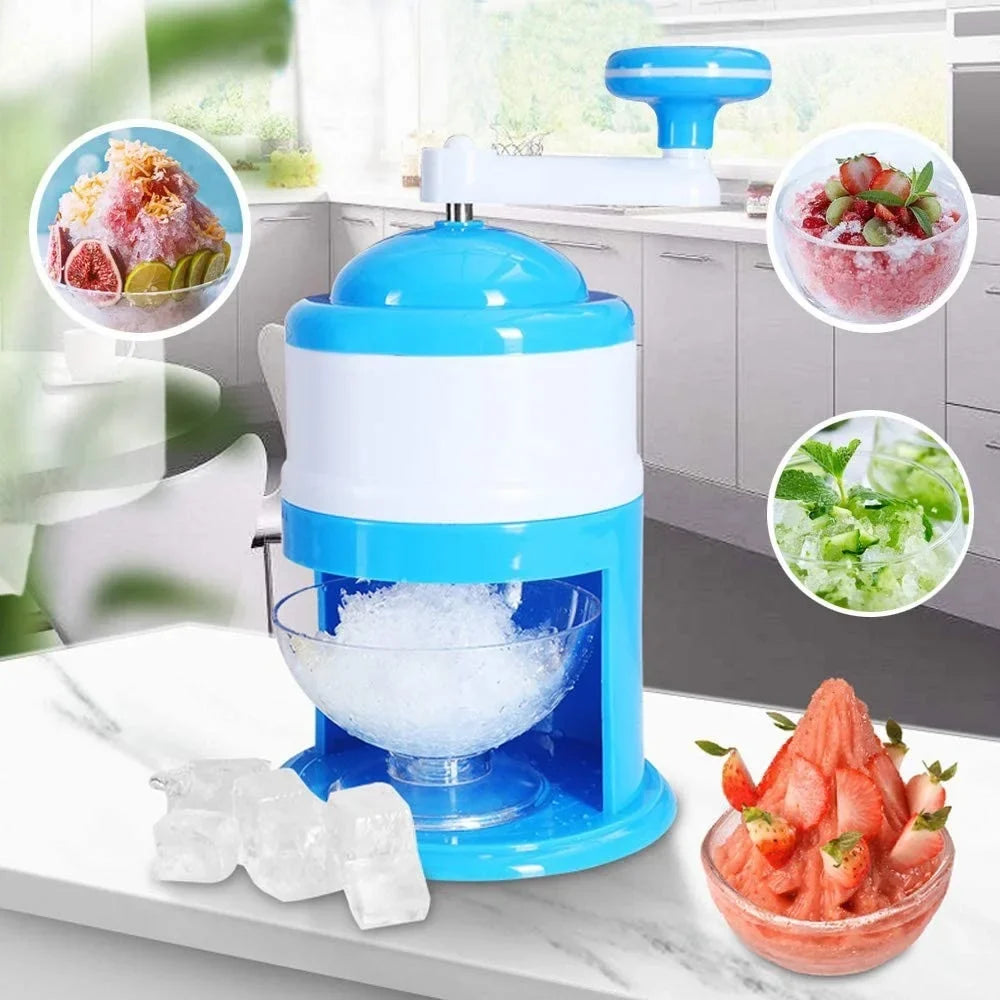 Manual Ice Crusher – Hand-Operated Ice Shaver for Gola Ganda
