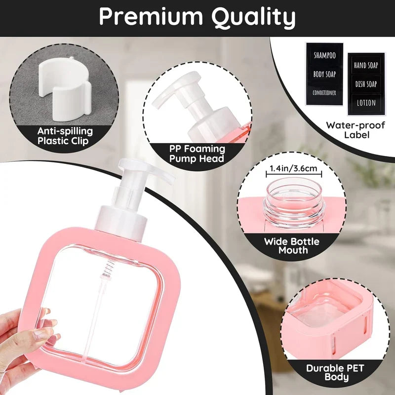 500ml Liquid Dispenser with Wide Opening and Pump Head