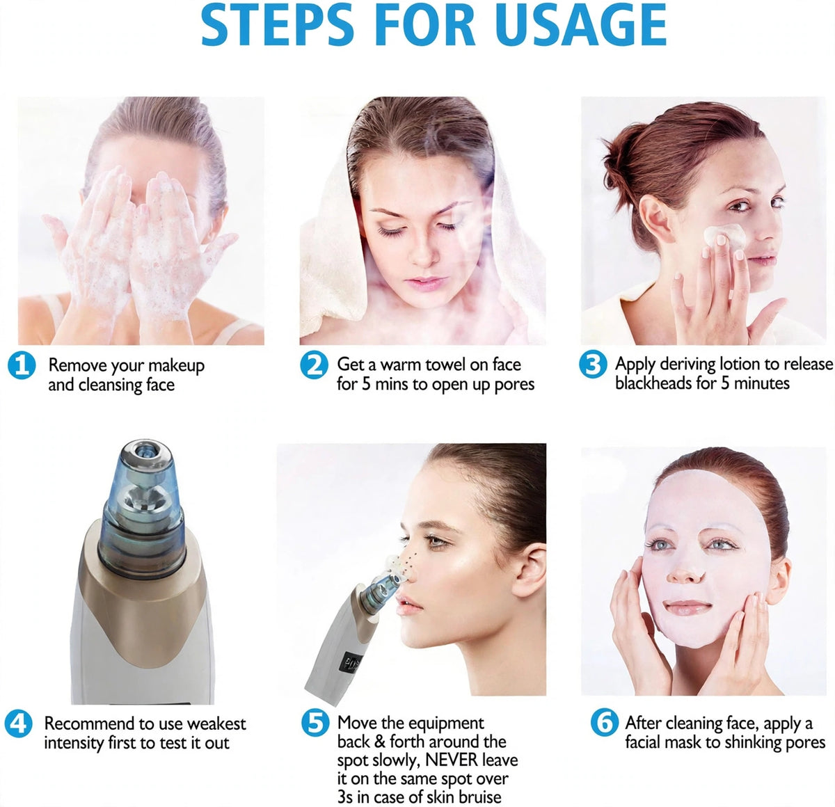 Rechargeable Blackhead Remover & Pore Cleaner