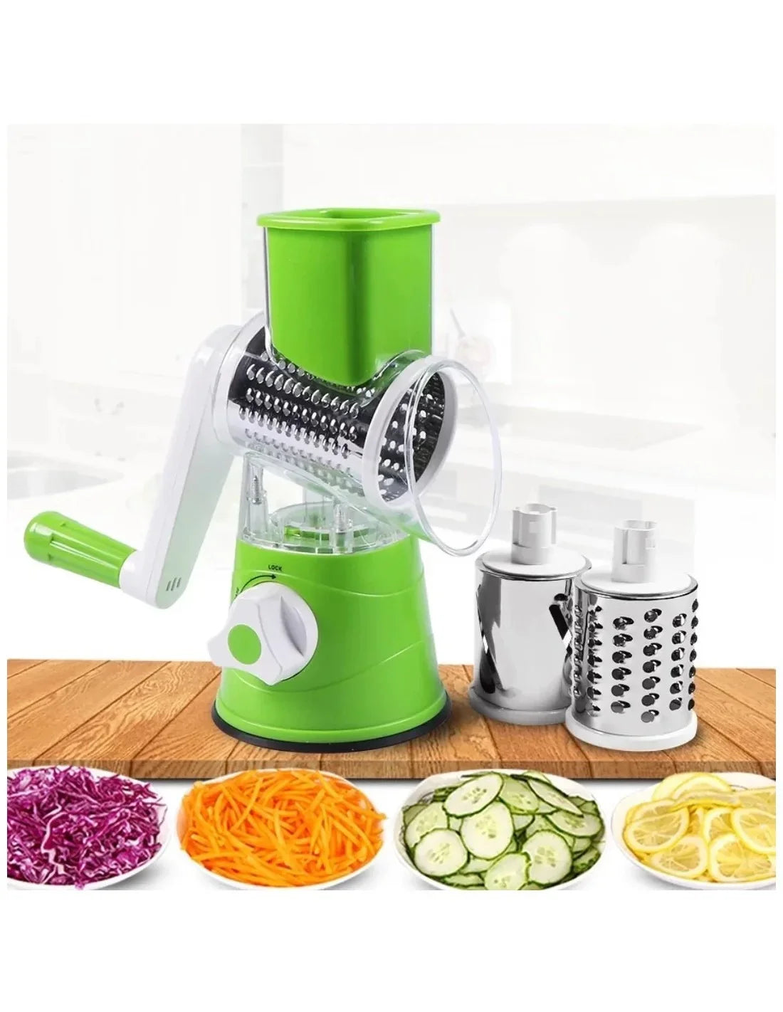 Multifunctional Vegetable Cutter and Slicer – 3-in-1 Manual Kitchen Tool
